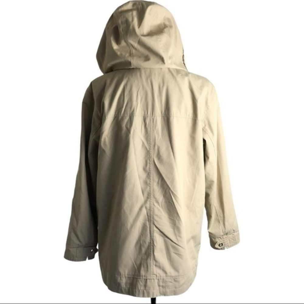 Mackintosh New England Removable Hooded High Neck Tan Anorak Jacket Size M - Picture 2 of 14